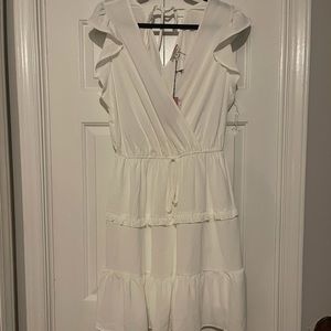 White Classic MIDI Dress